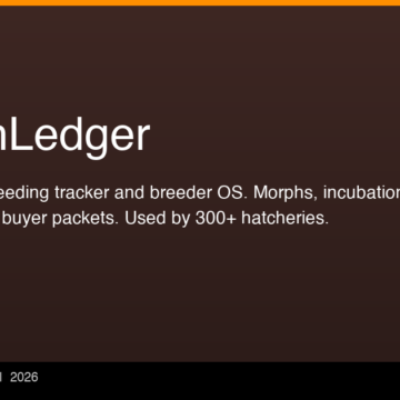 Over 300 Reptile Hatcheries Replace Spreadsheets With HatchLedger Breeding Platform