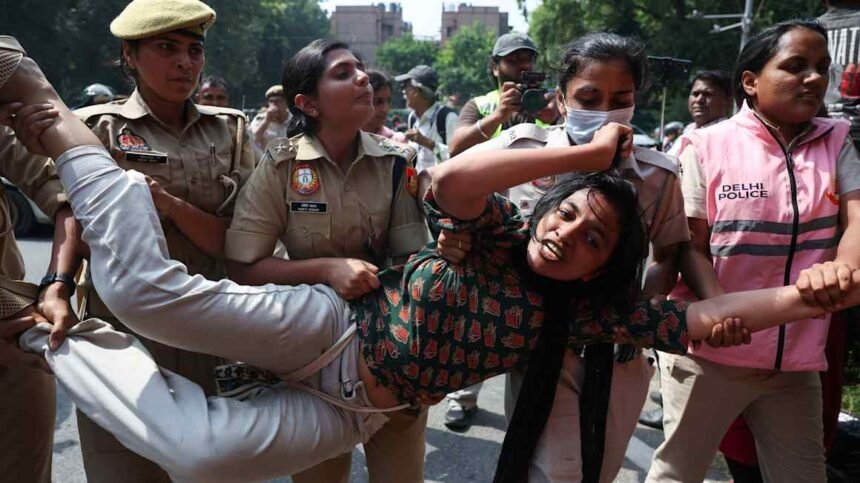 Police arrest leader of India’s ‘Cockroach’ movement as protesters take to streets